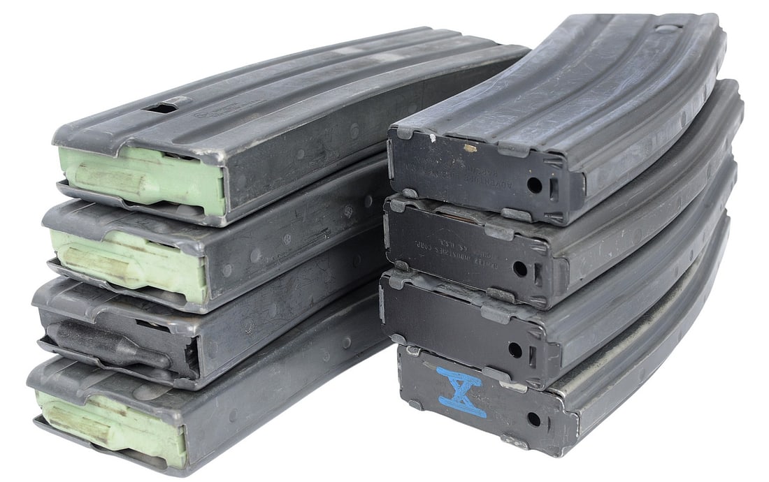 Surplus AR15 Steel 5.56mm 30 Rd Magazine Lot of 8 (JGD) - 2