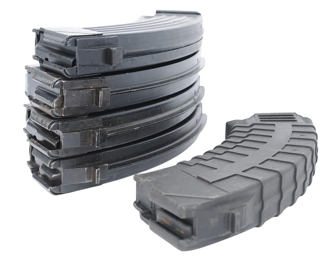 Commercial and Surplus AK47 7.62x39mm 30 Rd Magazine Lot of 5 (JGD) - 3