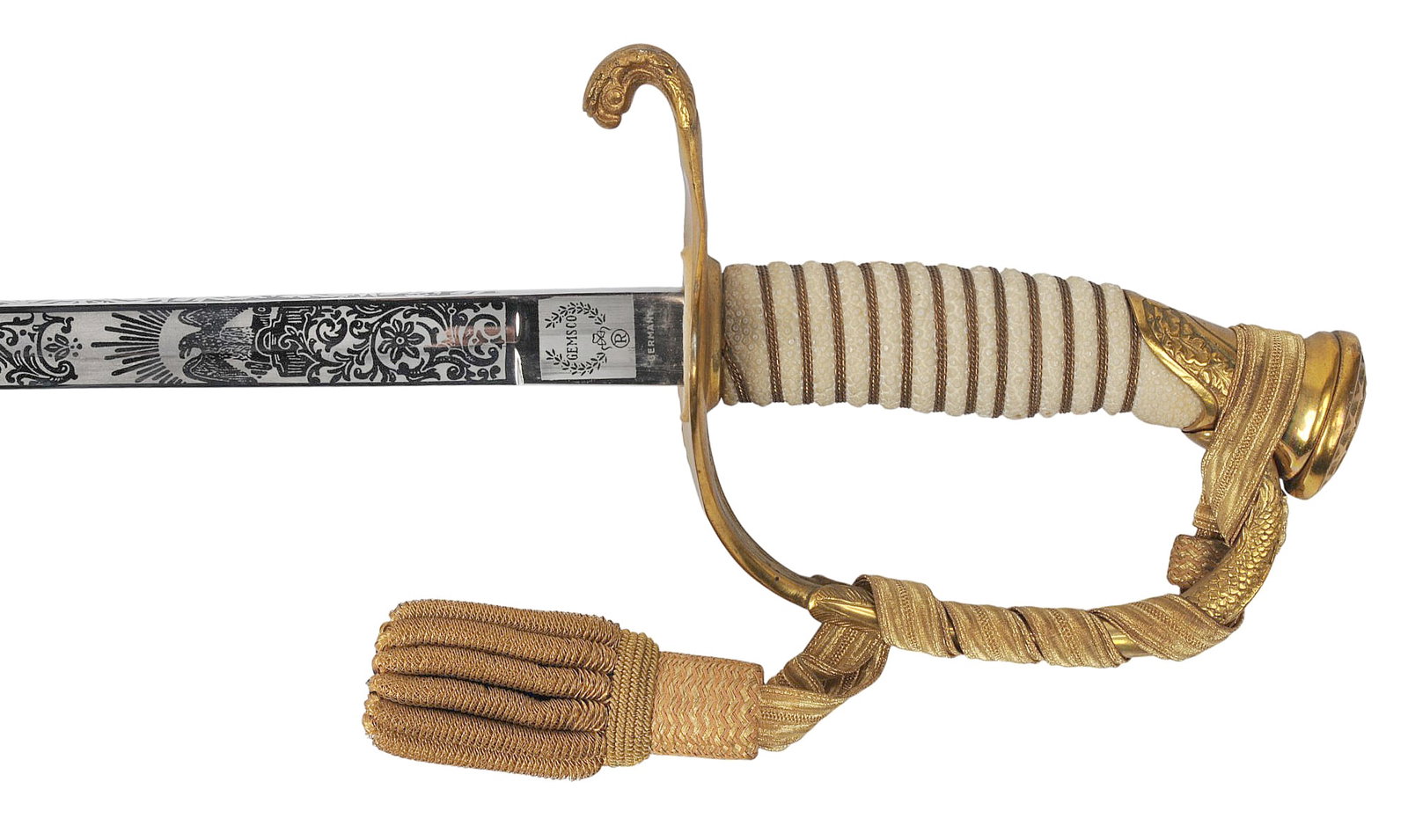 US Navy WWII-Vietnam War era Officers Sword, Sword Belt & Mini-Medals (JGD) - 6