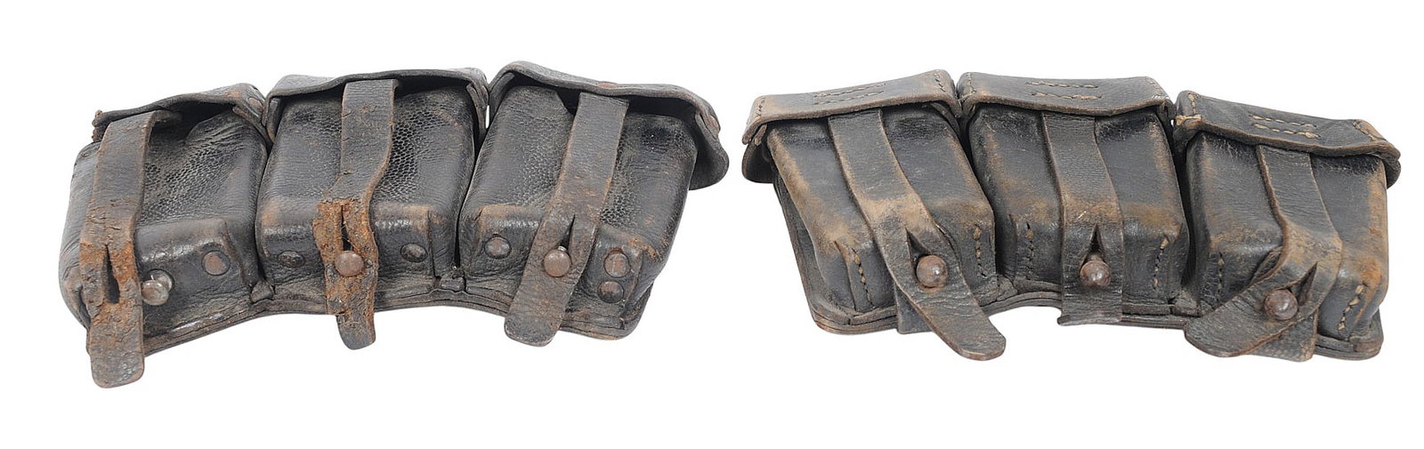 *German World War II K98 Mauser Ammunition Pouches Lot of 2 (CWA) - 2