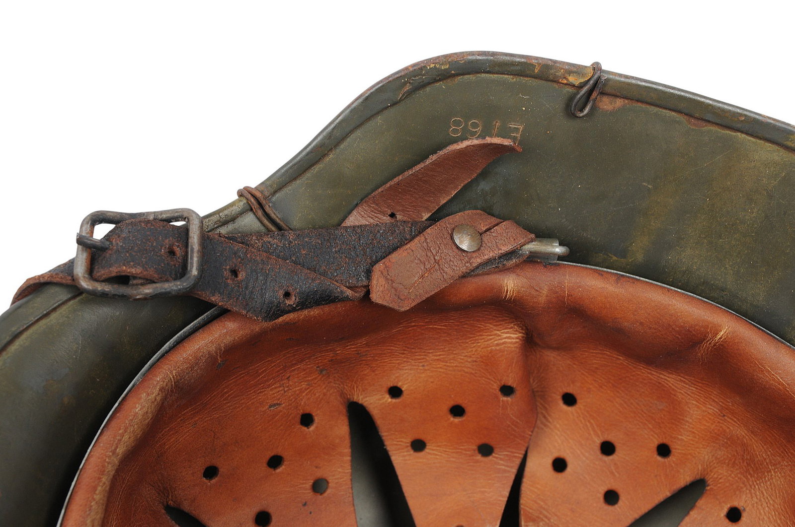 *German WWII "Chicken Wire" M40 Helmet (BM) - 10