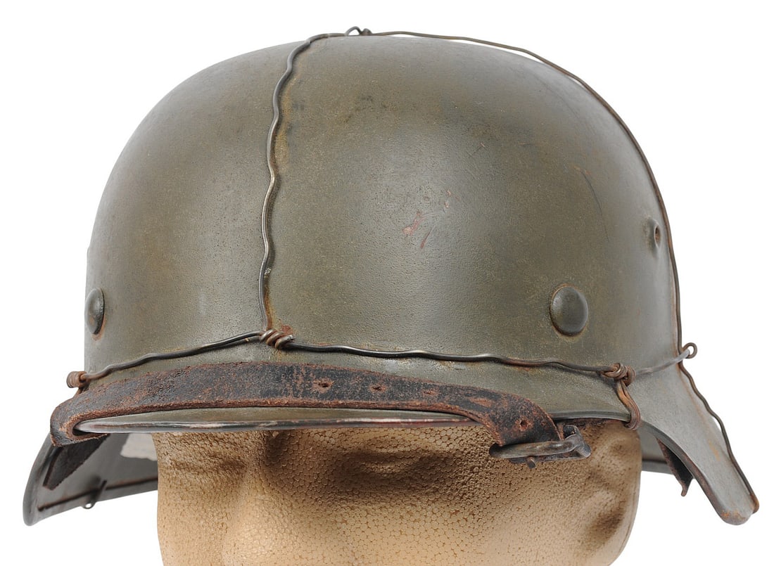*German WWII "Chicken Wire" M40 Helmet (BM) - 2