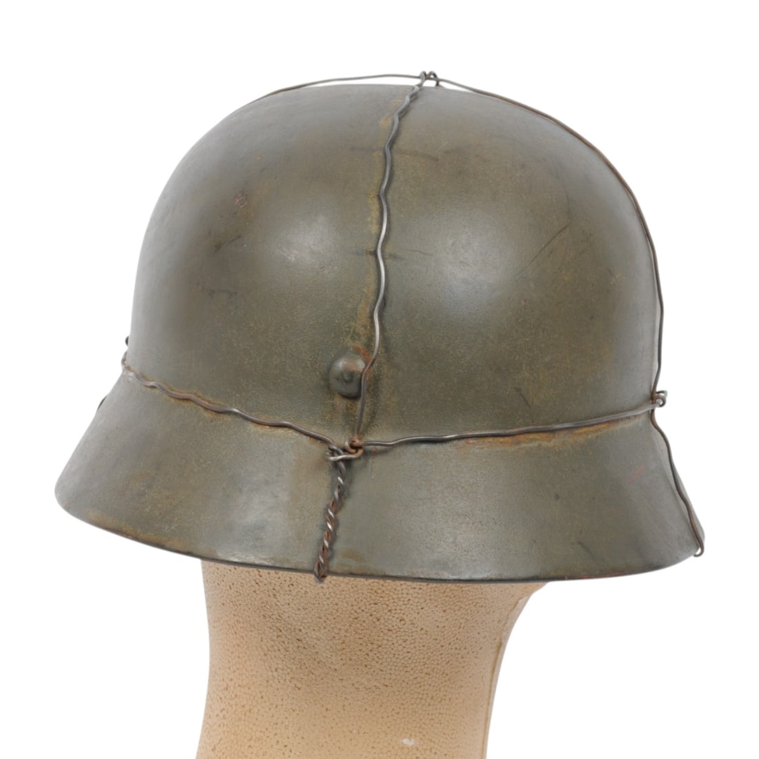 *German WWII "Chicken Wire" M40 Helmet (BM) - 5
