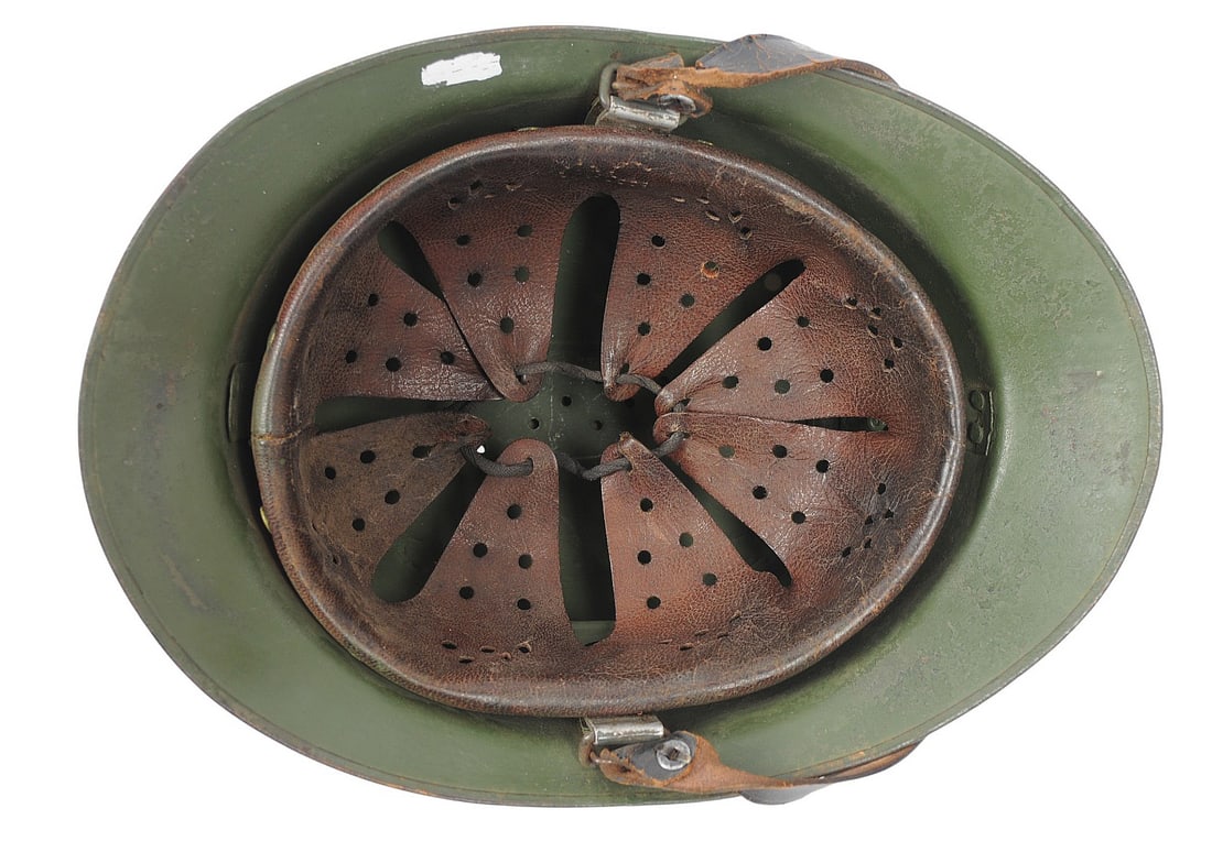 Interesting Rare Scottish Masonic Society French Adrian Helmet with an Italian M33 Liner (BM) - 10