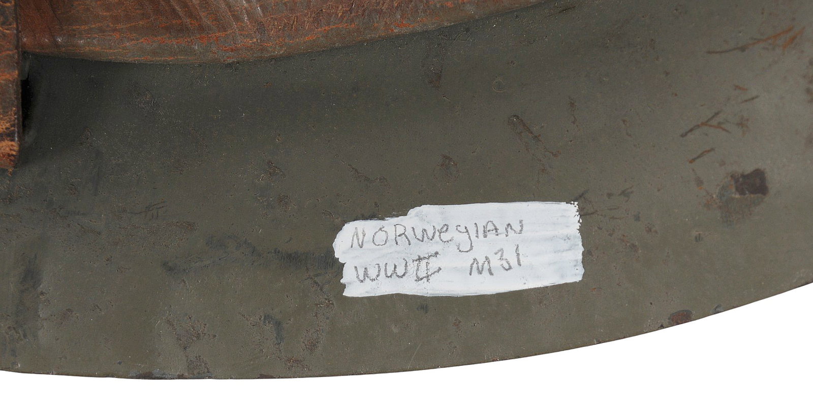 Rare Norwegian M31 "Quisling" Helmet Possible SS Affiliated (BM) - 11
