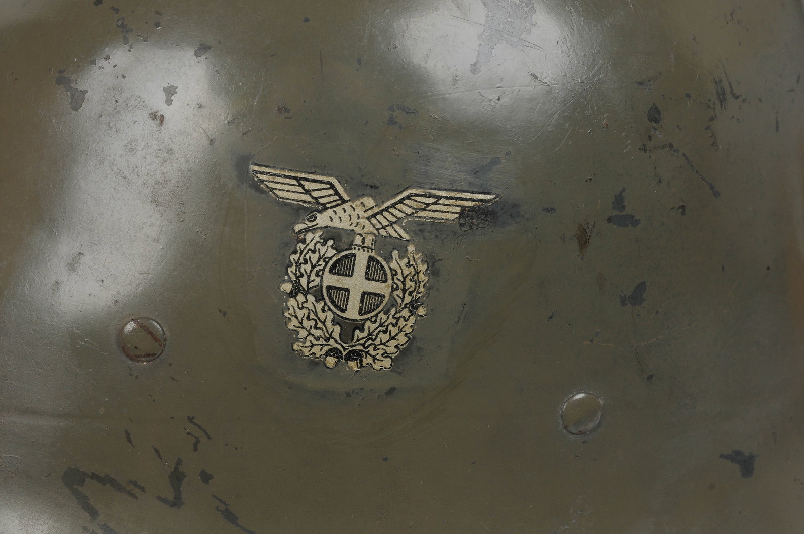 Rare Norwegian M31 "Quisling" Helmet Possible SS Affiliated (BM) - 3