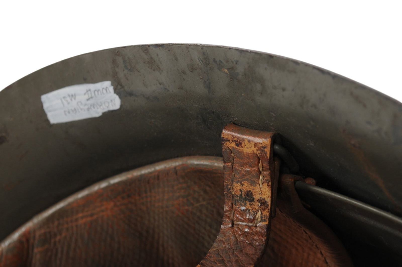 Rare Norwegian M31 "Quisling" Helmet Possible SS Affiliated (BM) - 8