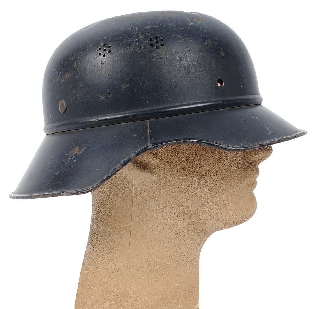 *German WWII M38 Luftschutz Gladiator Helmet with No Liner (C3T) - 4