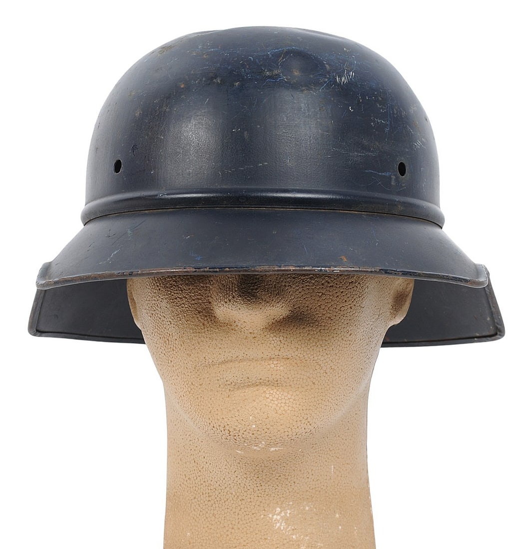 *German WWII M38 Luftschutz Gladiator Helmet with No Liner (C3T) - 5