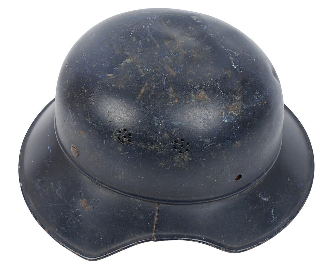 *German WWII M38 Luftschutz Gladiator Helmet with No Liner (C3T) - 6