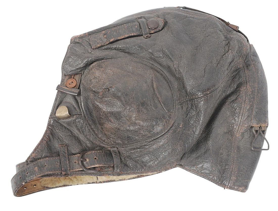 *German WWII Luftwaffe Type 1 Winter Flight Helmet (C3T) - 2