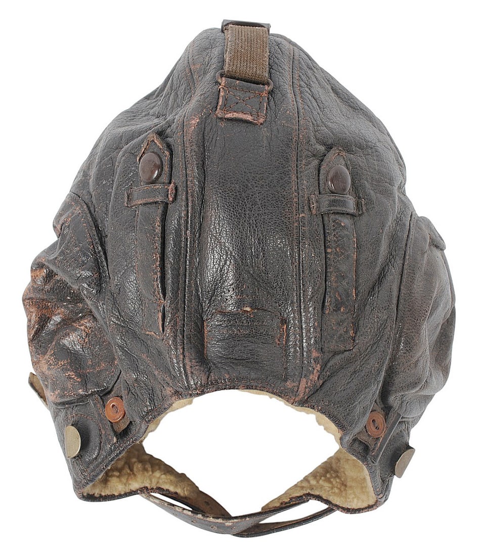*German WWII Luftwaffe Type 1 Winter Flight Helmet (C3T) - 8