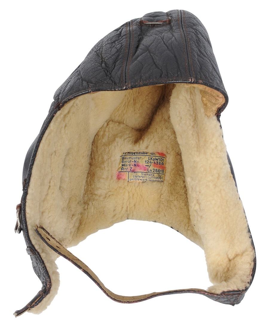 *German WWII Luftwaffe Winter Flight Helmet(C3T) - 7