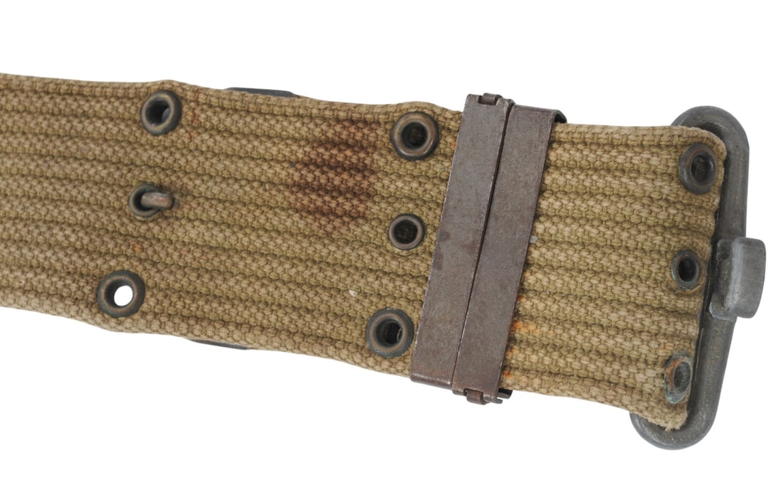 US Military WWII Soldiers Complete Field Belt Lot of 7(D3M) - 9