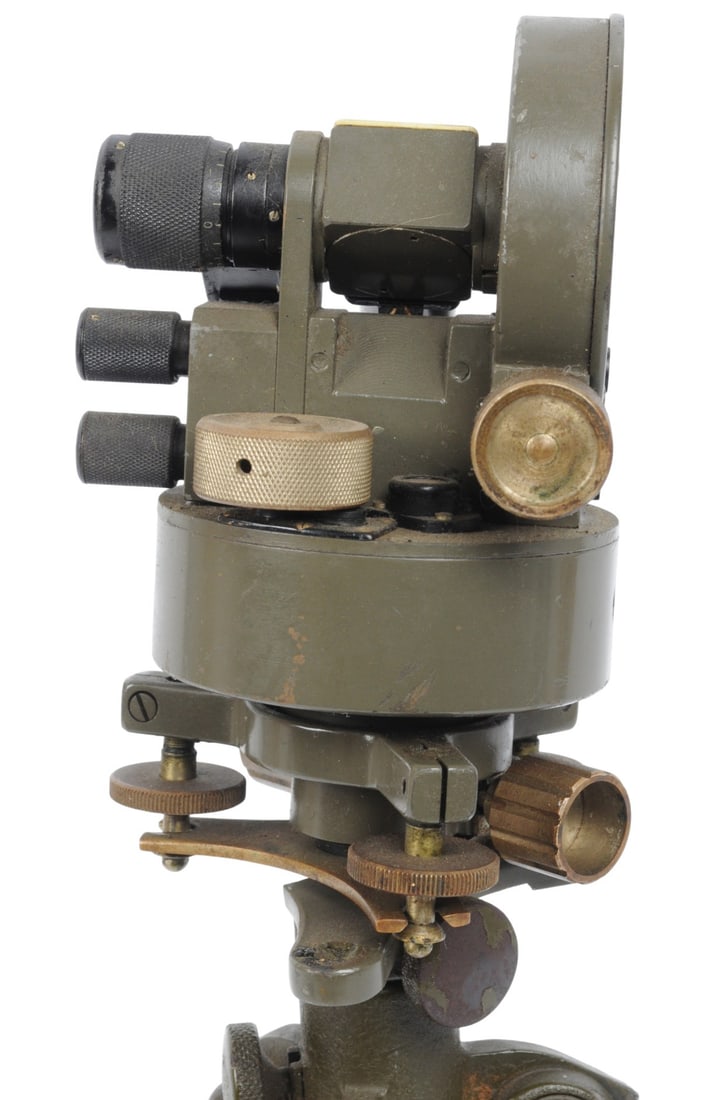 *German WWII Huet Paris MG 49/179 Field Surveyor Scope and Tripod Set (C3T) - 3