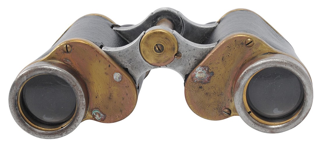 *German WWII Oigee Berlin Dienstglas 6x30 H/6400 Field Binoculars (C3T) - 6