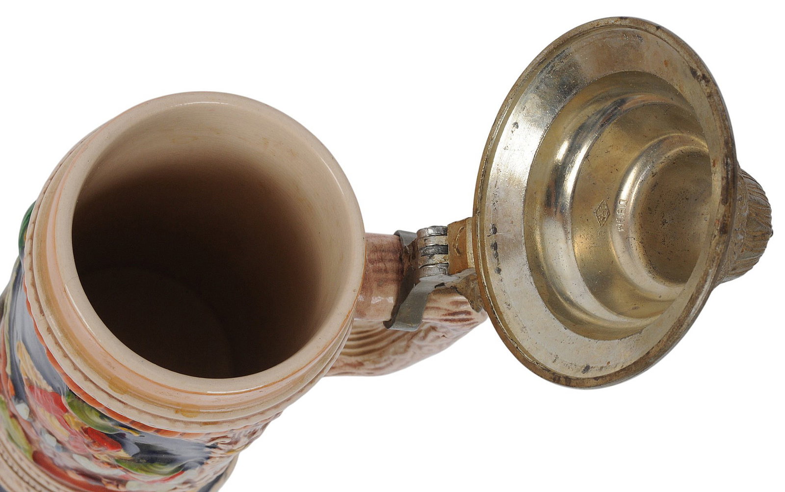 German Pewter 1 Liter Beer Stein and Music Box Commemorative for Painter David Bryan Cole (EDN) - 3