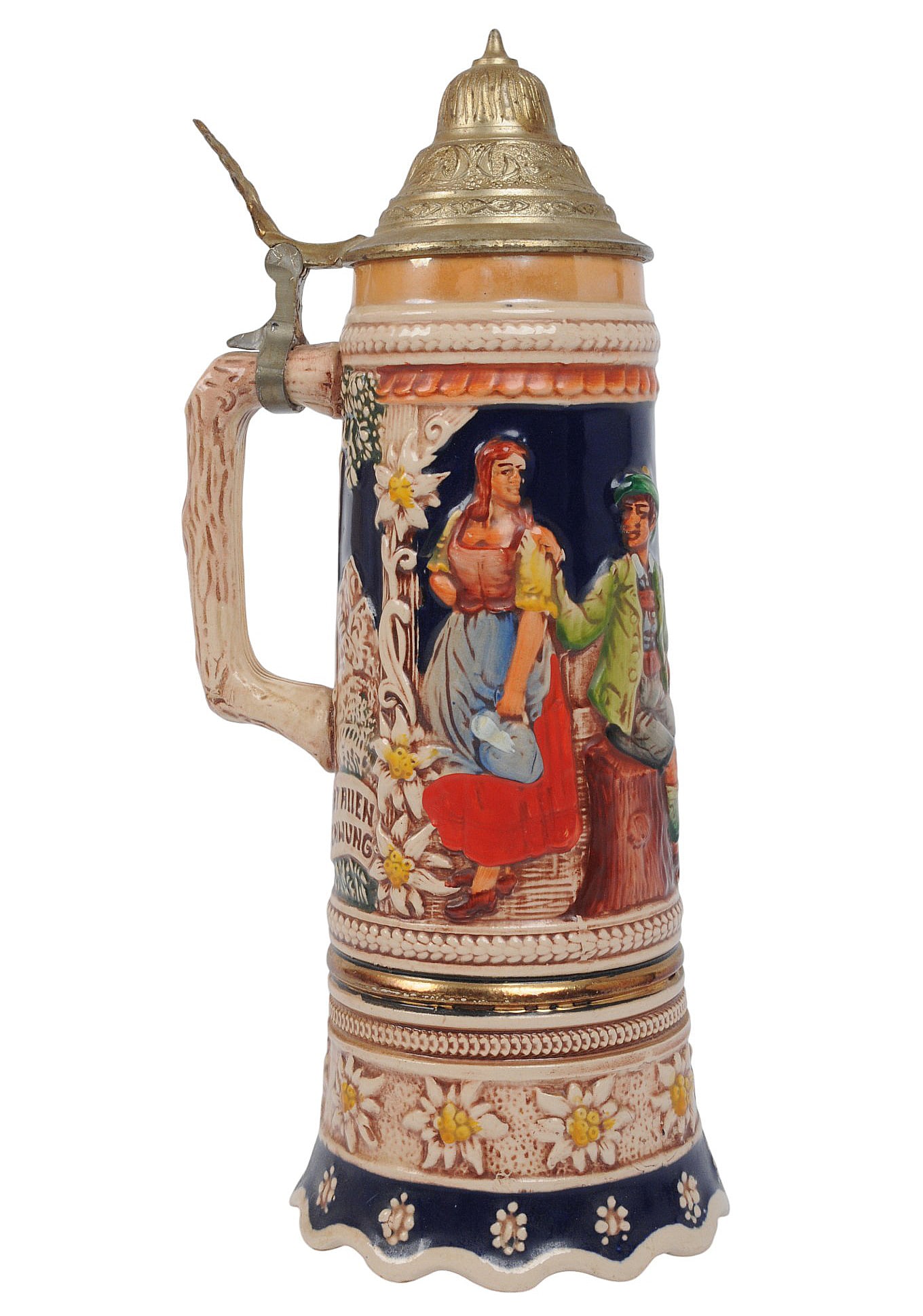 German Pewter 1 Liter Beer Stein and Music Box Commemorative for Painter David Bryan Cole (EDN) - 7
