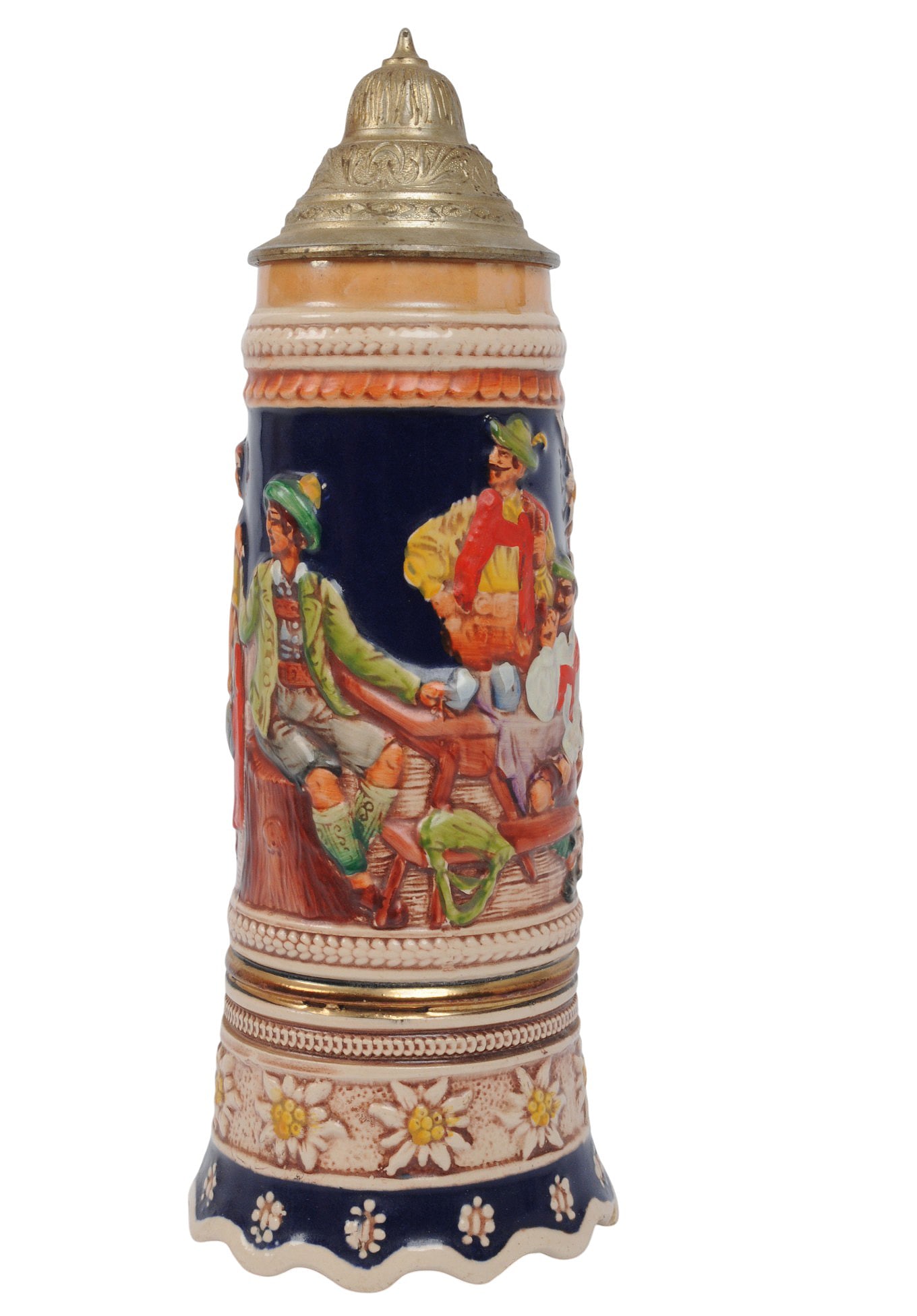 German Pewter 1 Liter Beer Stein and Music Box Commemorative for Painter David Bryan Cole (EDN) - 9