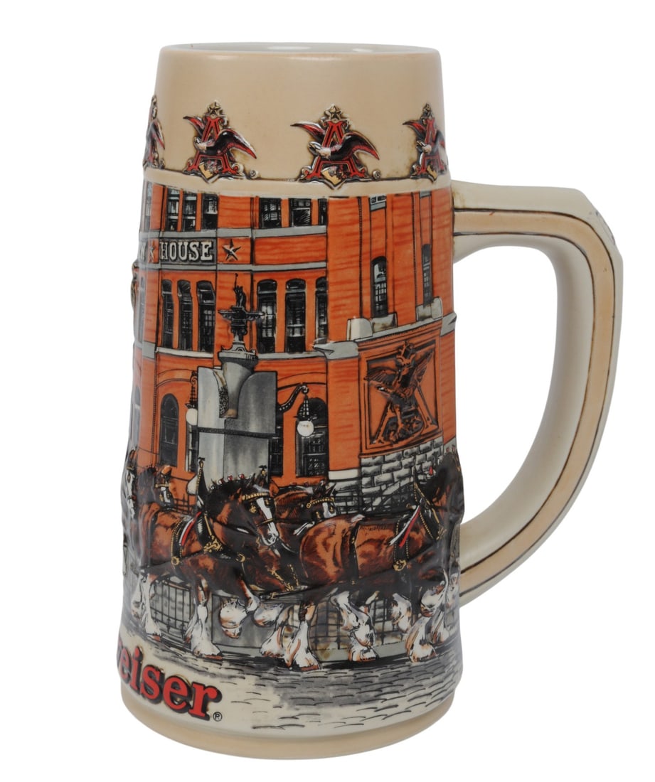 Budweiser 1980's, German Pewter Miniature, and Pewter Beer Horn / Stein Lot of 4 (EDN) - 20