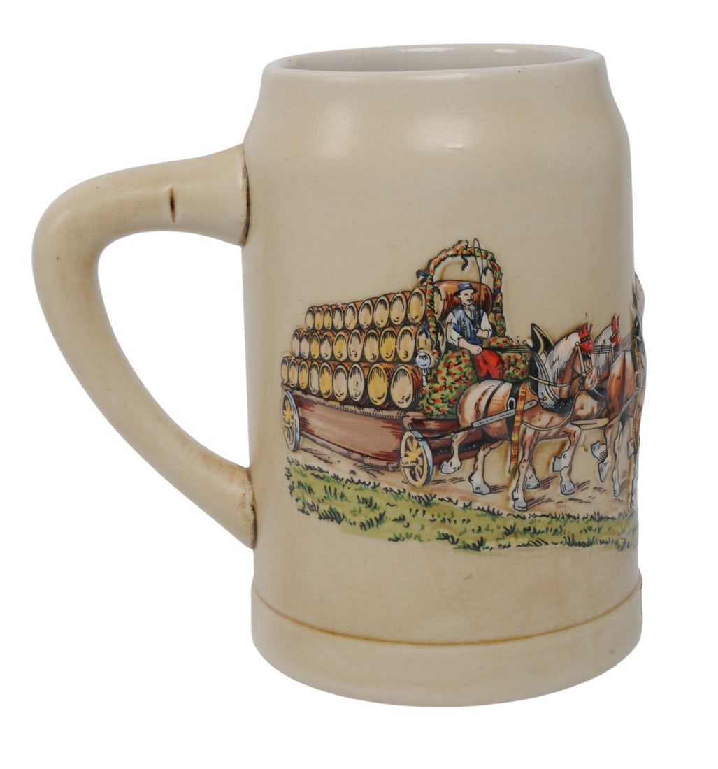 Budweiser 1980's, German Pewter Miniature, and Pewter Beer Horn / Stein Lot of 4 (EDN) - 2