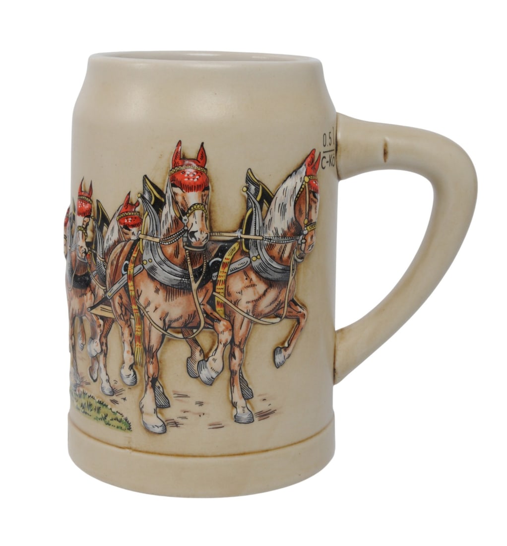 Budweiser 1980's, German Pewter Miniature, and Pewter Beer Horn / Stein Lot of 4 (EDN) - 5