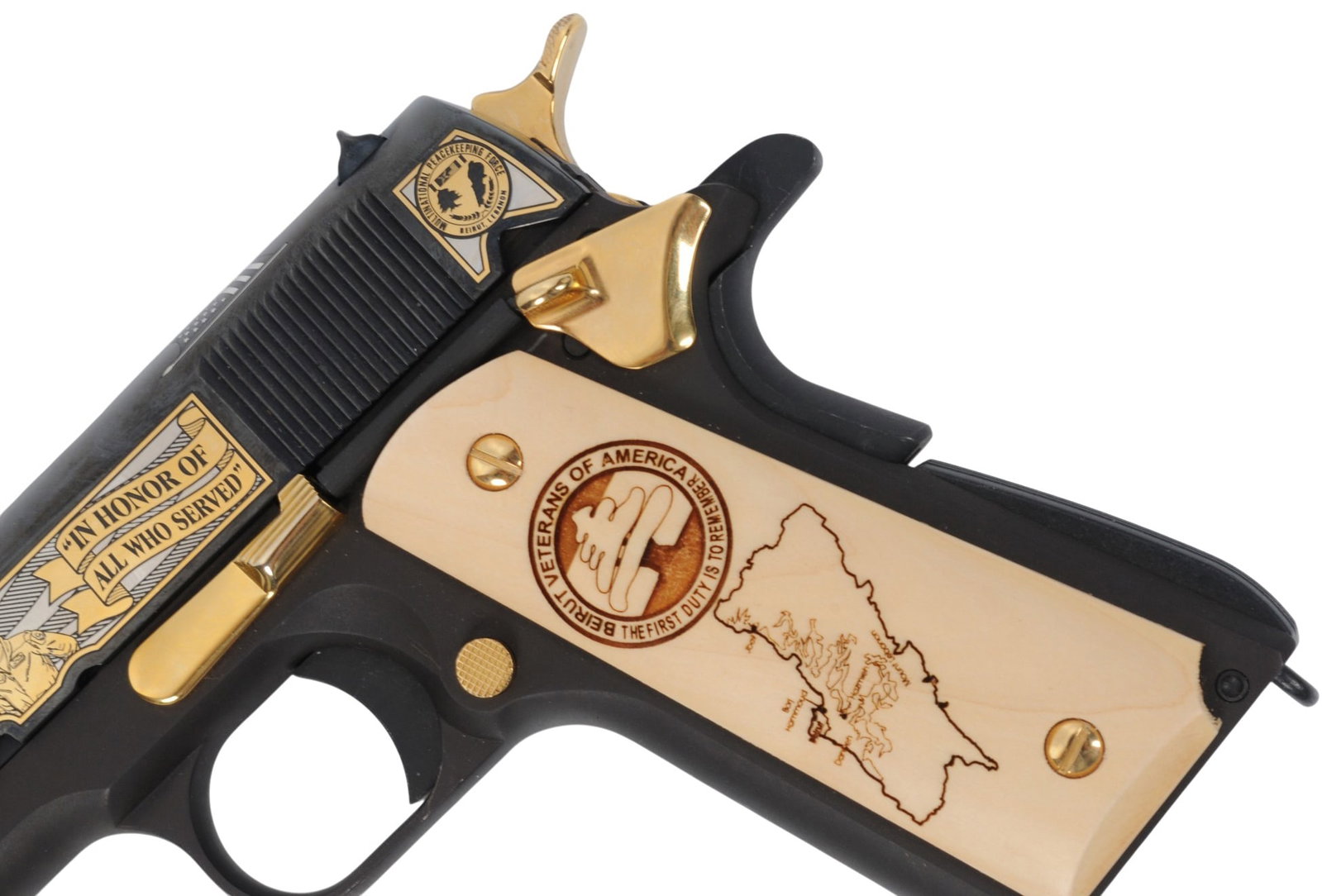 Auto Ordanace M1911A1 Beirut Veterans of America Commemorative 45 ACP SA Pistol FFL AOA46905(A2R1) - 7