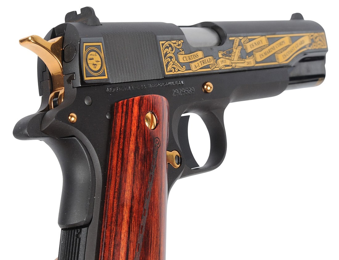 Colt M1911A1 Naval, Marine, Coast Guard Aviation #49 of 500 45 ACP SA Pistol FFL 2929589(A2R1) - 11