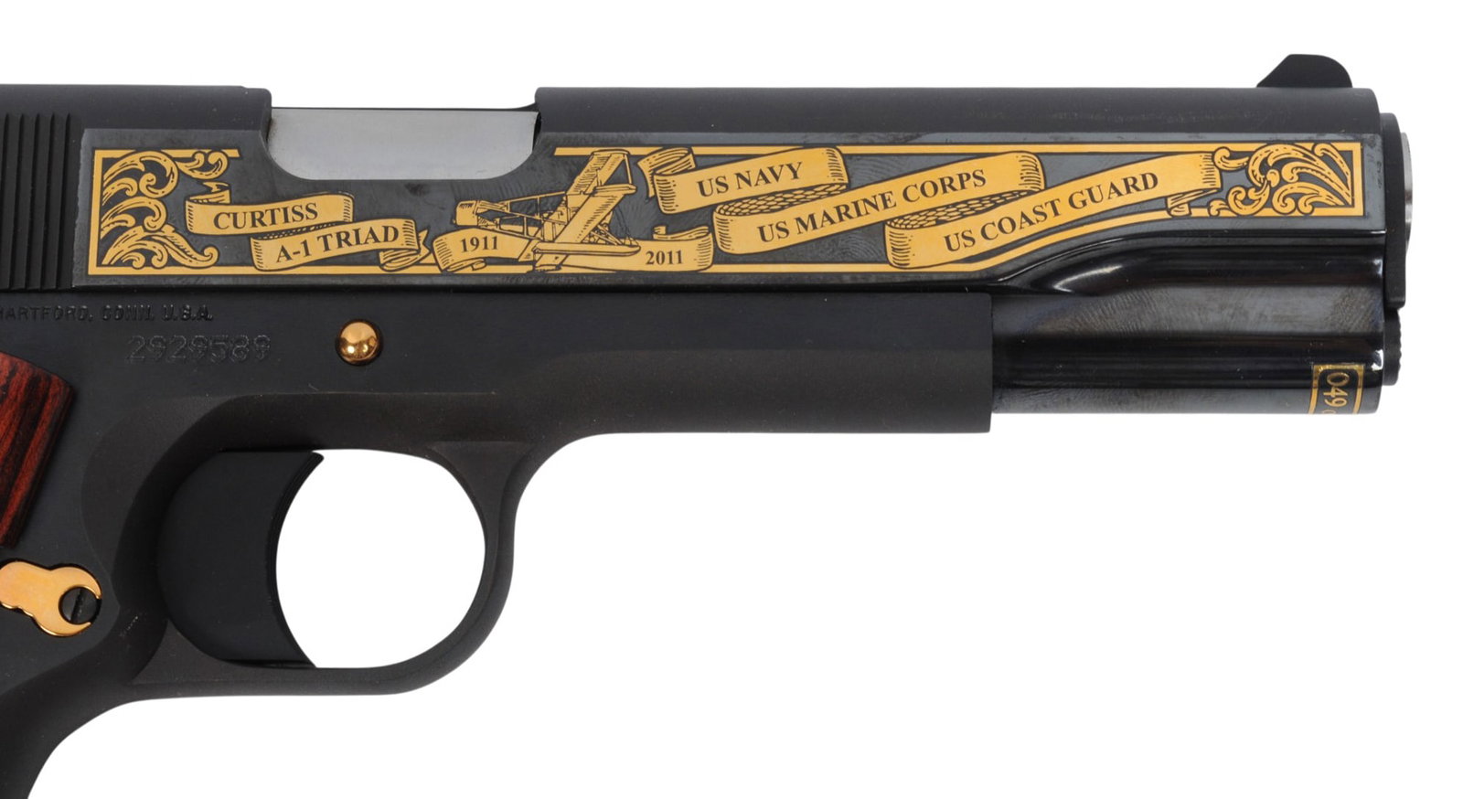 Colt M1911A1 Naval, Marine, Coast Guard Aviation #49 of 500 45 ACP SA Pistol FFL 2929589(A2R1) - 3