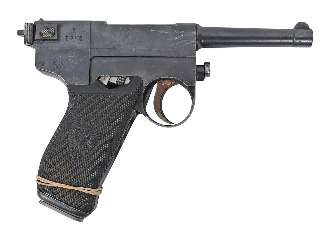 RARE Italian Army issue WWI-II FAB Model 1910 Glisenti 9mm Glisenti Semi Auto Pistol -FFL L1488 (A1) (1 of 10)