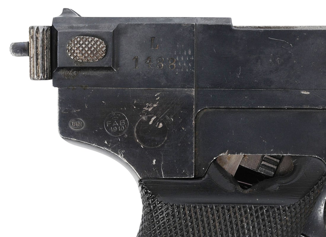 RARE Italian Army issue WWI-II FAB Model 1910 Glisenti 9mm Glisenti Semi Auto Pistol -FFL L1488 (A1) - 3