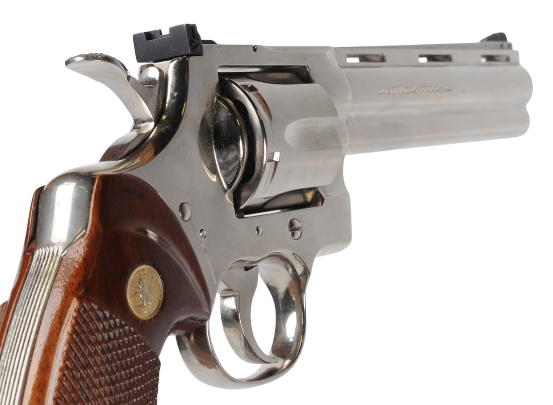 Colt Factory Nickel Python 357 Magnum Double Action Revolver FFL VA6942 (A2R1) - 6