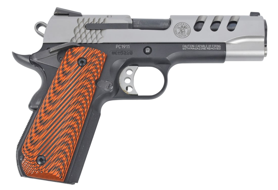 Smith & Wesson Performance Center PC1911 45 ACP Semi Auto Pistol FFL UCW5220(A2R1) (1 of 8)