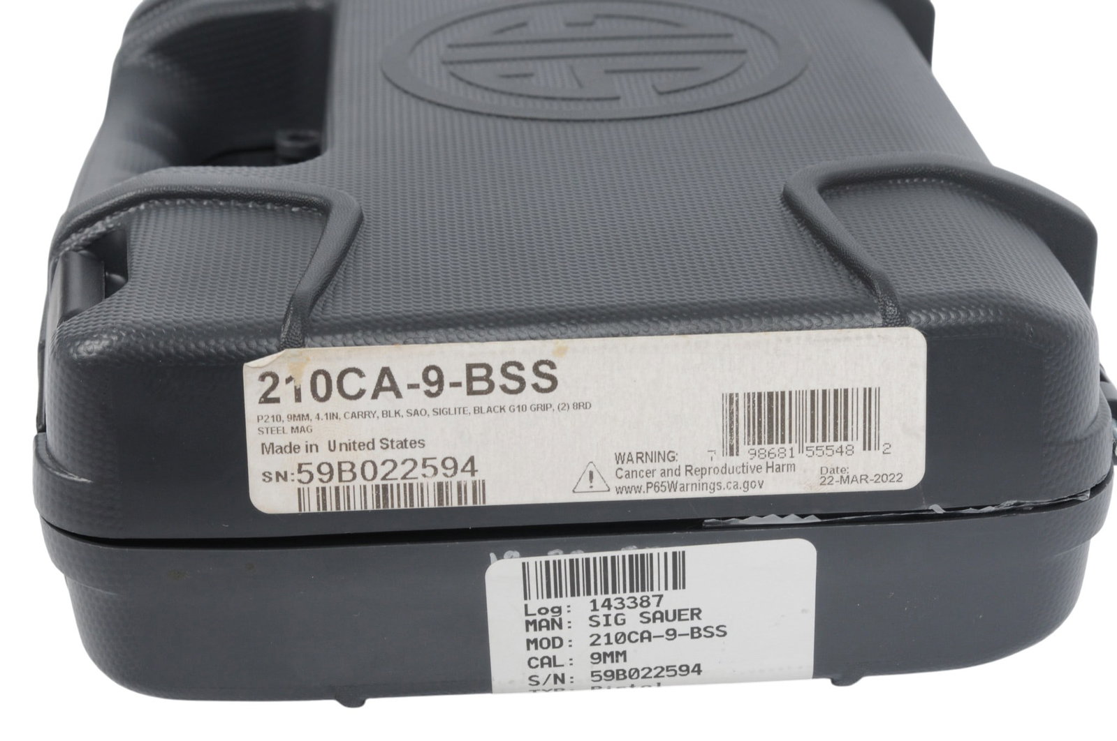 Sig Sauer P210 Carry 9mm Semi Auto Pistol FFL Required 59B022594 (FIS1) - 8