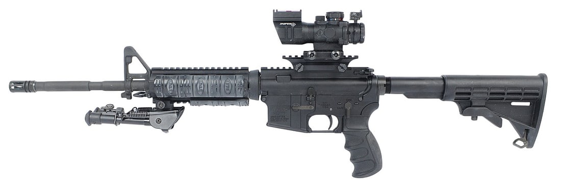 Bushmaster XM15-E2S 5.56mm Semi Auto Rifle with Sniper "ACOG" Style Scope FFL AMG500255 (A2R1) - 10