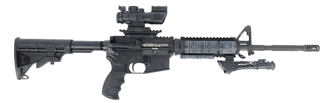 Bushmaster XM15-E2S 5.56mm Semi Auto Rifle with Sniper "ACOG" Style Scope FFL AMG500255 (A2R1) - 2