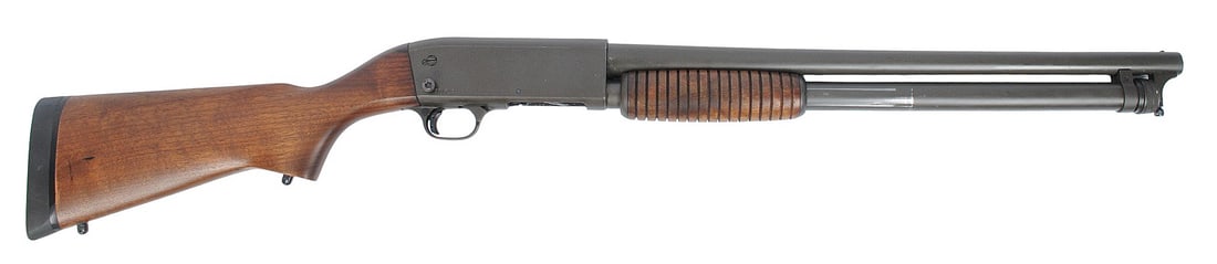 Ithaca Model 37 Featherlight 12 Ga. Pump Action Shotgun FFL 371715922 (G2L1): An Ithaca Model 37 Featherlight 12 Ga. Pump Action Shotgun in good to very good condition with a bright and defined bore. The action appears to function properly with minor wear to the original finish