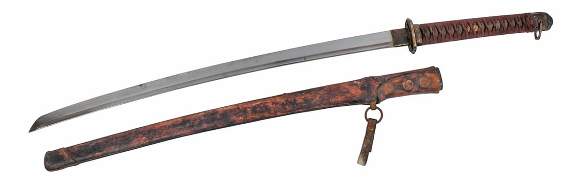 Imperial Japanese Army WWII Shin Gunto Sword (P4C]: An Imperial Japanese Army WWII Shin Gunto Sword in good to very good condition.