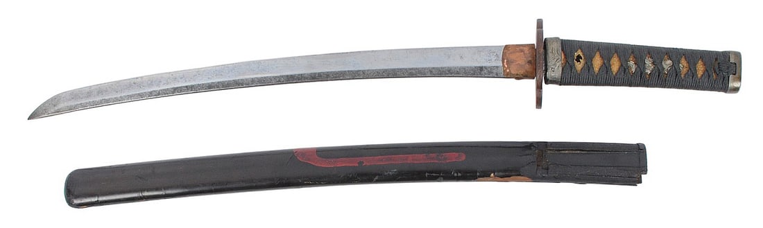 Rare Japanese Wakizashi with Mid Edo Era (1603-1868) Blade and (1912-1926) Taisho Era Fittings (BM) (1 of 19)
