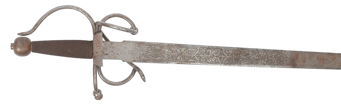Vintage Reproduction Spanish 17th Century Toledo Sword (P4C) - 6