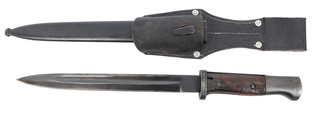 *German WWII K98 Rifle Bayonet with CWX Code Frog Dated 1941 (BM): A *German WWII K98 Rifle Bayonet with CWX Code Frog Dated 1941 in good to very good condition.