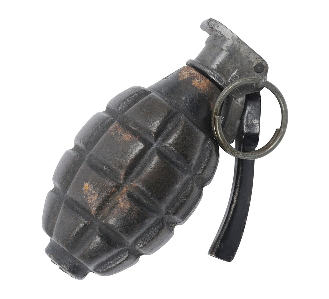 U.S. Military WWI 1917 MK 1 Inert Grenade (S3S): A U.S. Military WWI 1917 MK 1 Inert Grenade in good to very good condition.