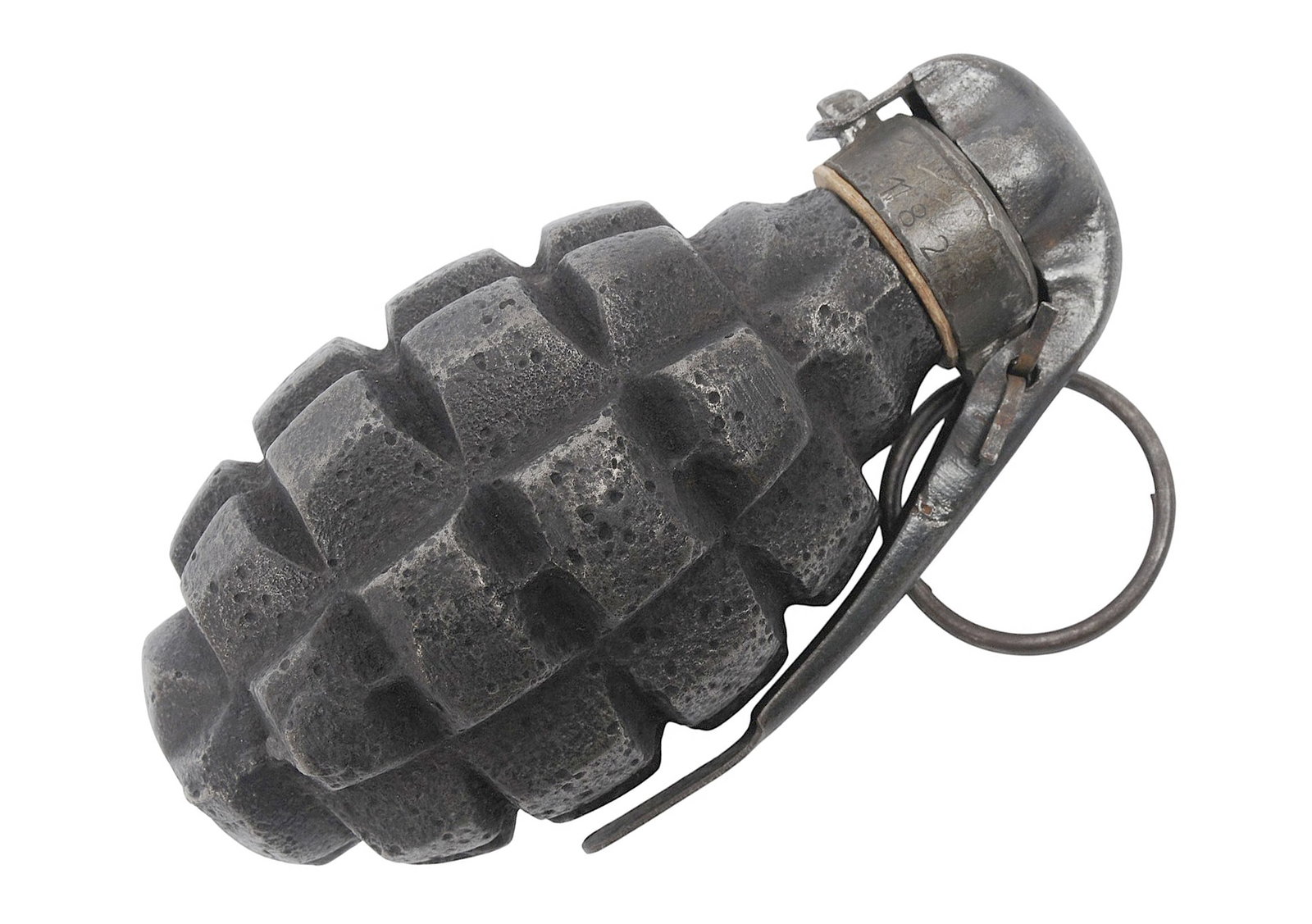 French Military WWI F1 Inert Grenade(S3S): A French Military WWI F1 Inert Grenade in good to very good condition.