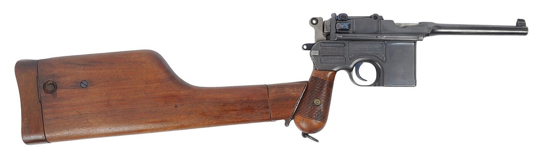 Pre-War Mauser C96 7.63x25 Mauser Semi-auto Pistol FFL Required: 192967 (R3M1): A Pre-War Mauser C96 7.63x25 Mauser Semi-auto Pistol that is in very good condition with a bright and defined bore. The action appears to function properly, and the finish shows high bluing still pres