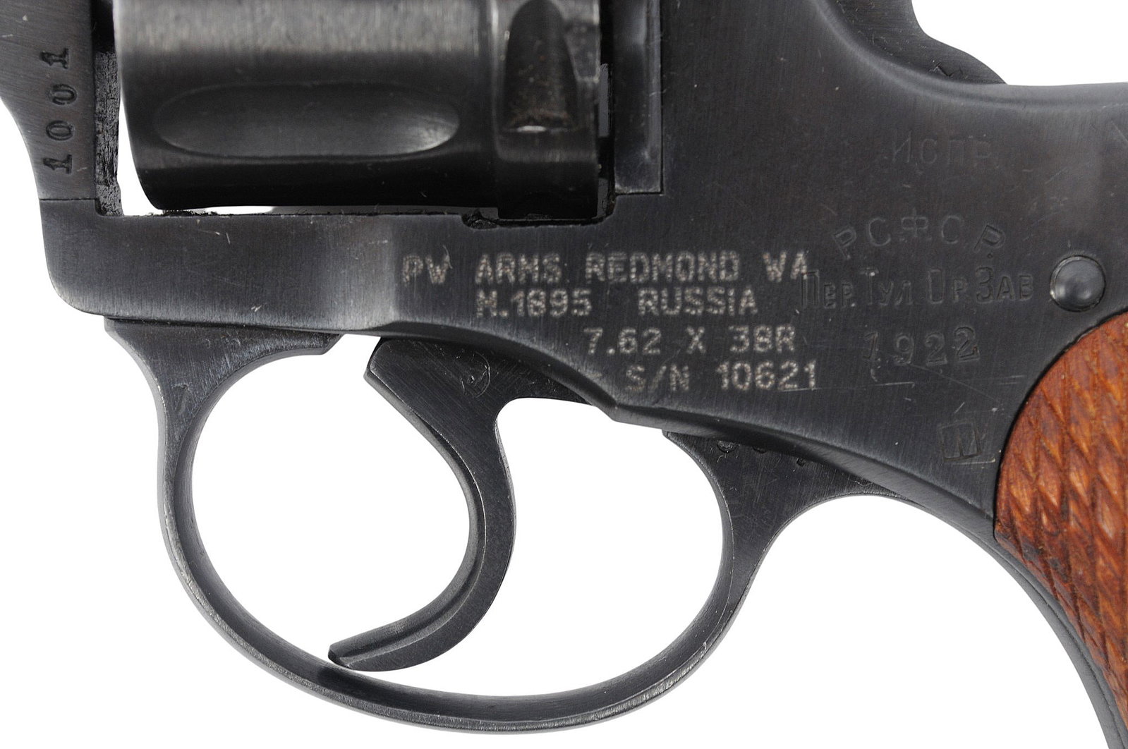 Soviet Military M1895 7.62x38 R Gas-Seal Double-Action Revolver FFL Required: 10621 (A1) - 3