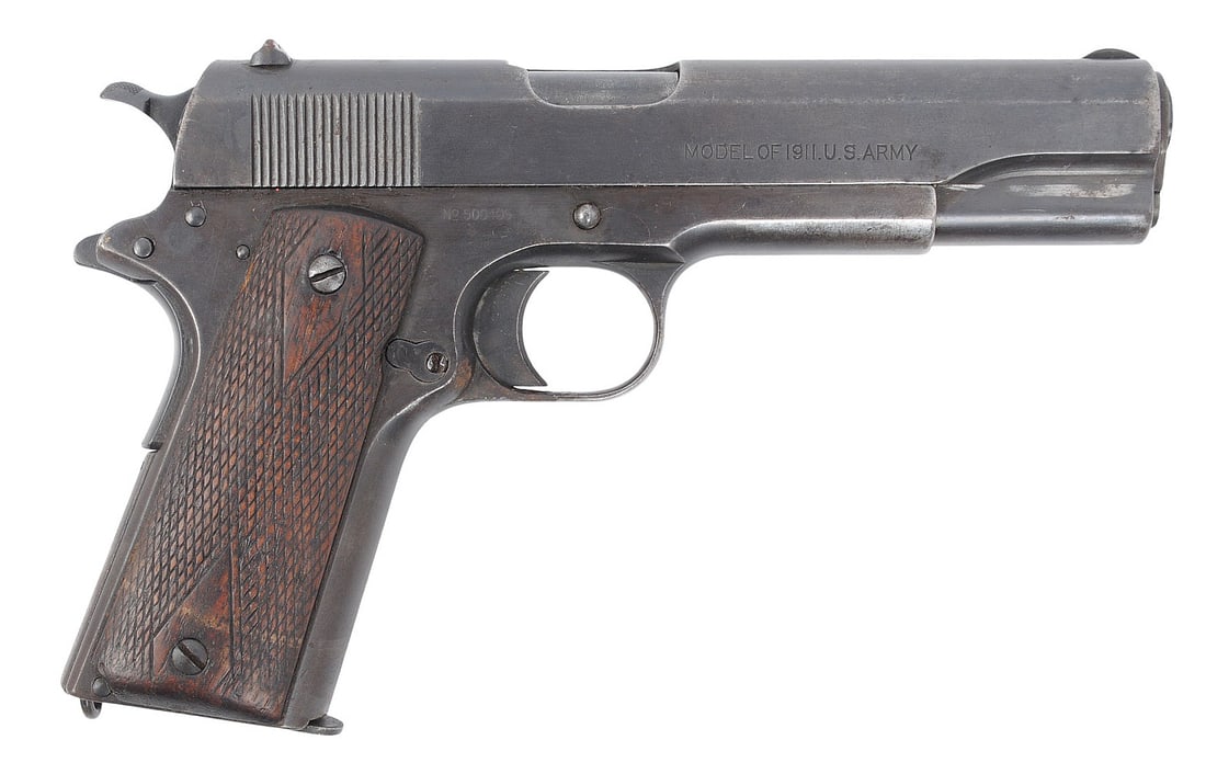 Colt M1911 1918 Dated .45ACP Semi-auto Pistol FFL Required: 500405 (R3M1) - 2