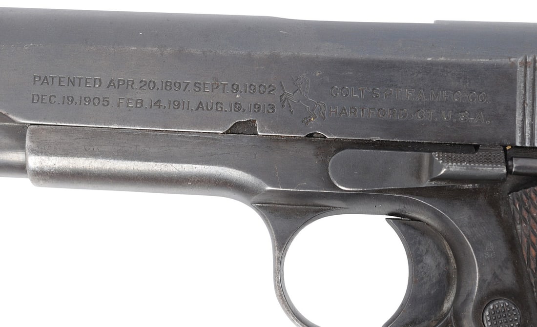 Colt M1911 1918 Dated .45ACP Semi-auto Pistol FFL Required: 500405 (R3M1) - 5