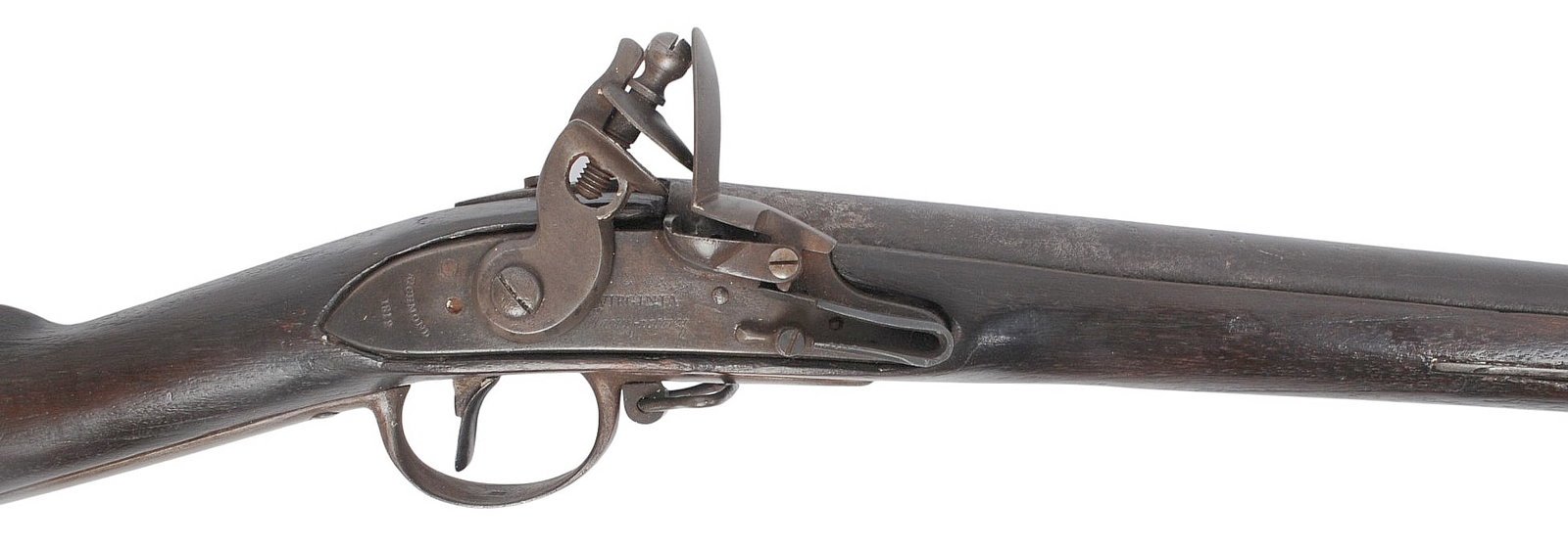 US War of 1812 dated Second Model Virginia Manufactory 69 Cal Flintlock Musket-Antique(WHS1) - 2