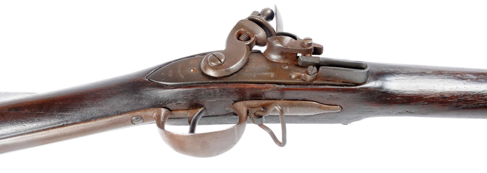 US War of 1812 dated Second Model Virginia Manufactory 69 Cal Flintlock Musket-Antique(WHS1) - 4