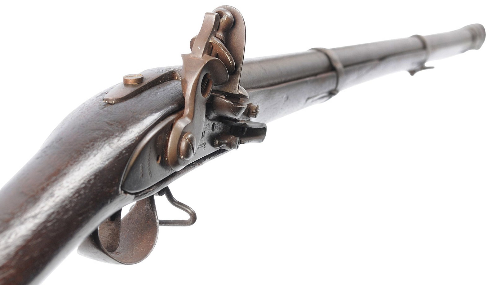 US War of 1812 dated Second Model Virginia Manufactory 69 Cal Flintlock Musket-Antique(WHS1) - 6